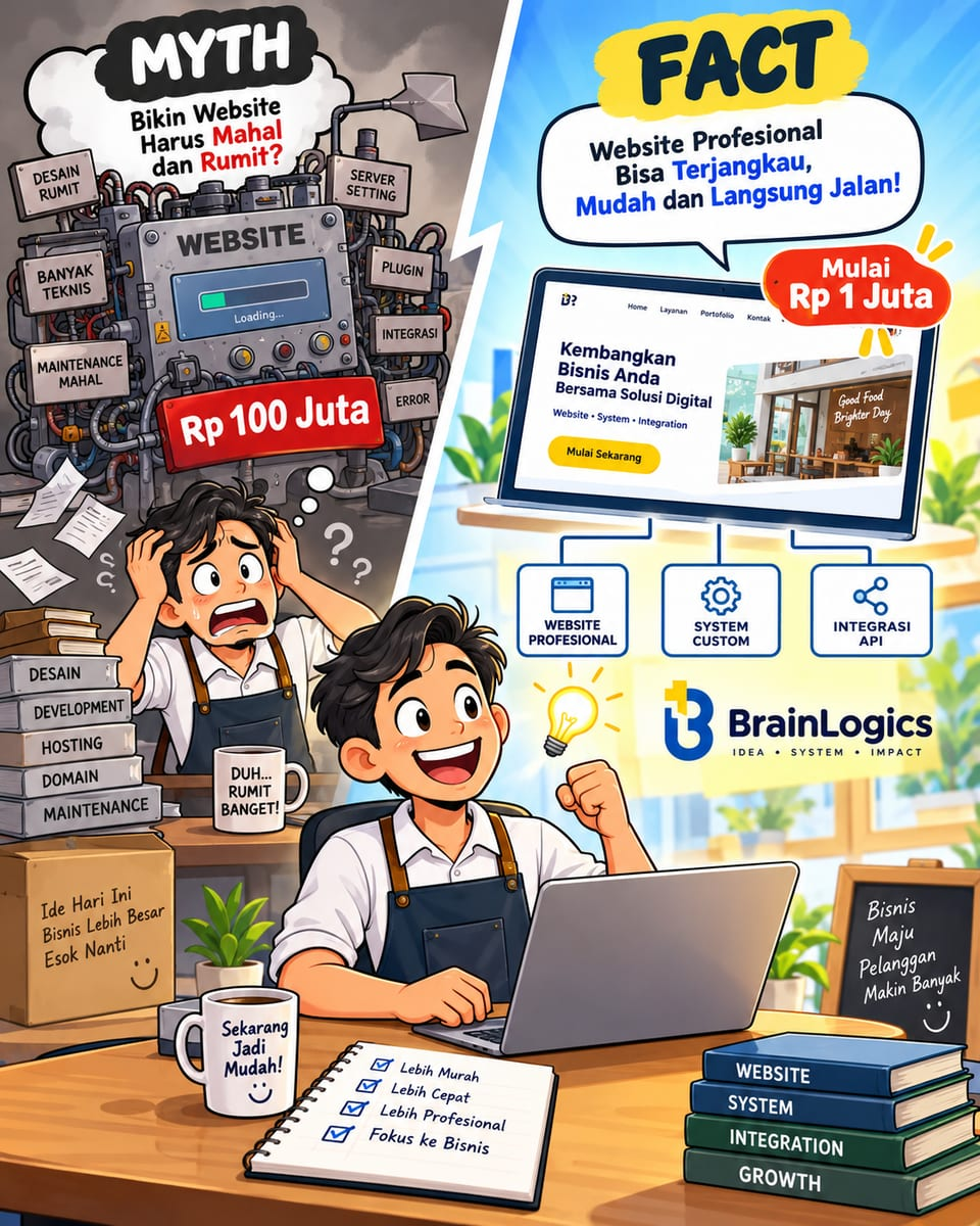 Mitos Website Profesional: Mahal & Ribet? Ini Faktanya.